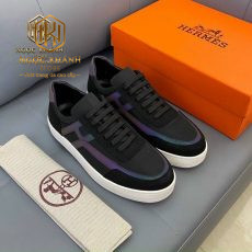 GIAY NAM HERMES COT DAY MAU DEN KE TIM LIKEAUTH GNHM04 4