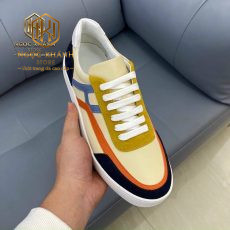 GIAY NAM HERMES COT DAY MAU VANG PHOI DEN KE CAM LIKEAUTH GNHM06 4