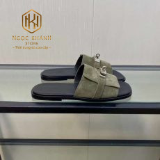 Dép Hermes nam da lộn