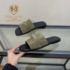 Dép Hermes nam da lộn