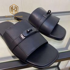 Dép Hermes nam da trơn