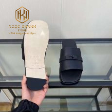 Dép Hermes nam da trơn