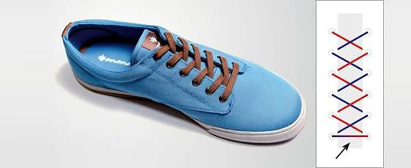 cách buộc dây giày thể thao