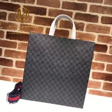 tui xach nam gucci black tote hoa tiet in logo ghi day xanh do 3