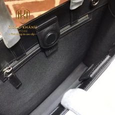 tui xach nam gucci black tote hoa tiet in logo ghi day xanh do 7