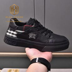 giay nam burberry mau den hoa tiet got ke trang 8