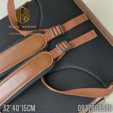 Balo Gucci hoa tiet logo bo vien mau nau BLGC09 3