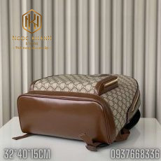 Balo Gucci hoa tiet logo bo vien mau nau BLGC09 6