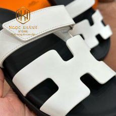 Dép Hermes nam màu trắng