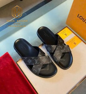 Dép nam Louis Vuitton quai chéo