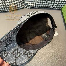 mu nam gucci hoa tiet logo mau ghi 7