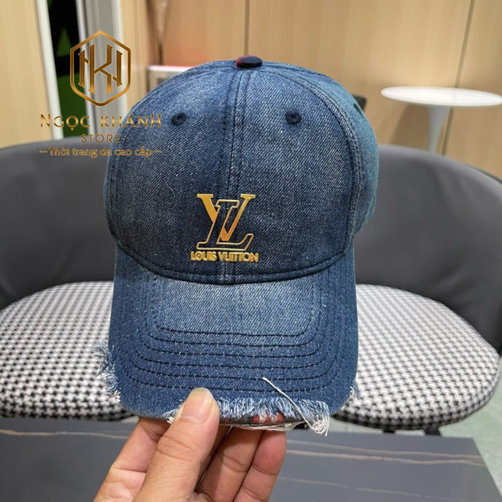 Mũ nam Louis Vuitton màu xanh