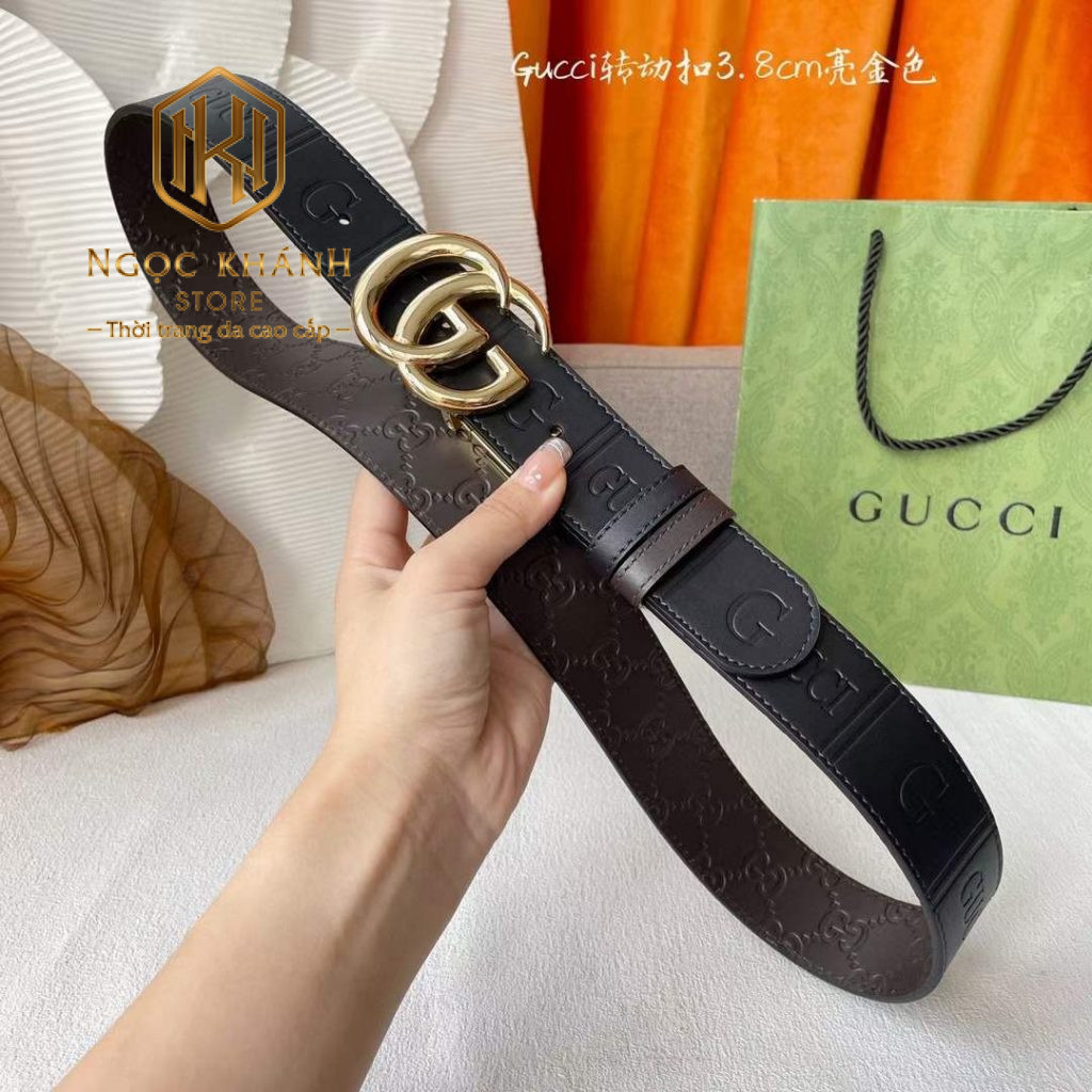 THẮT LƯNG GUCCI NAM MẶT LOGO CHỮ G TLGC51 14 Thắt lưng Gucci nam