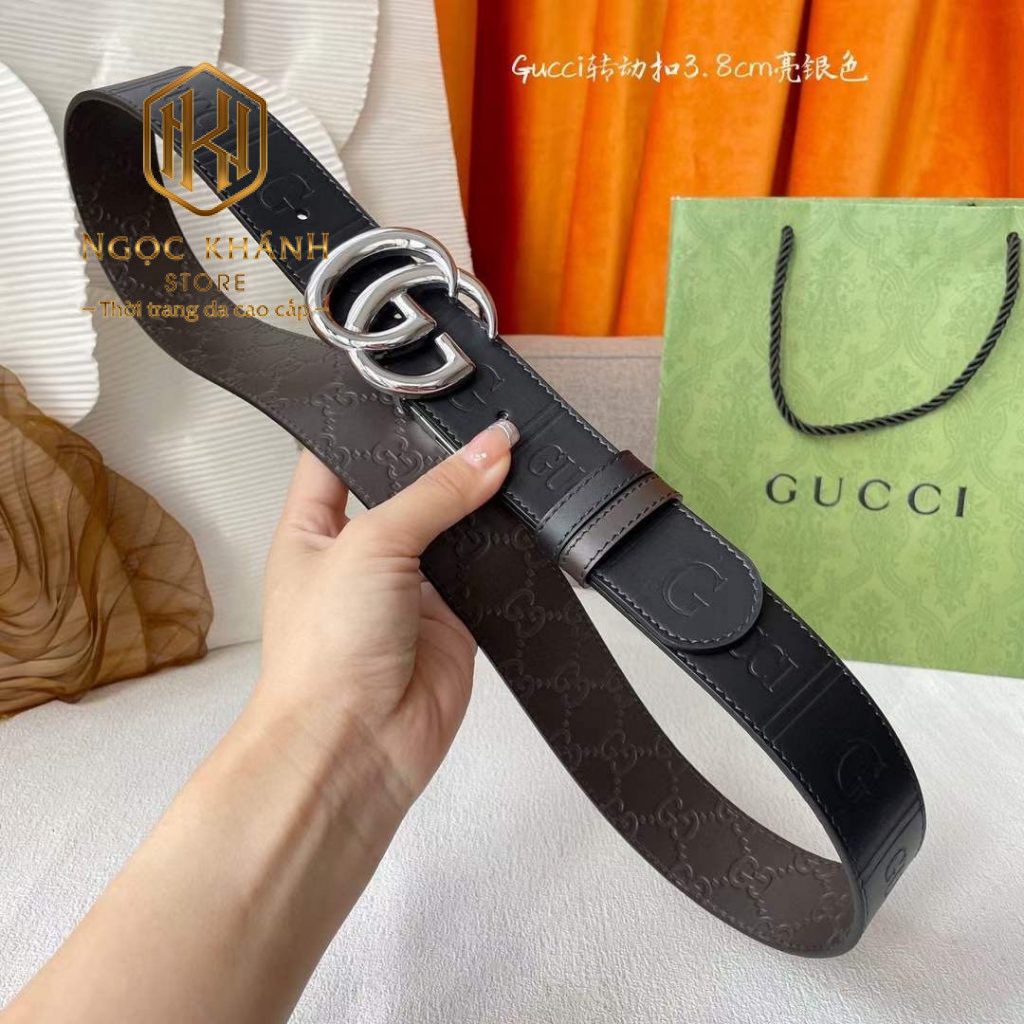 THẮT LƯNG GUCCI NAM MẶT LOGO CHỮ G TLGC51 13 Thắt lưng Gucci nam