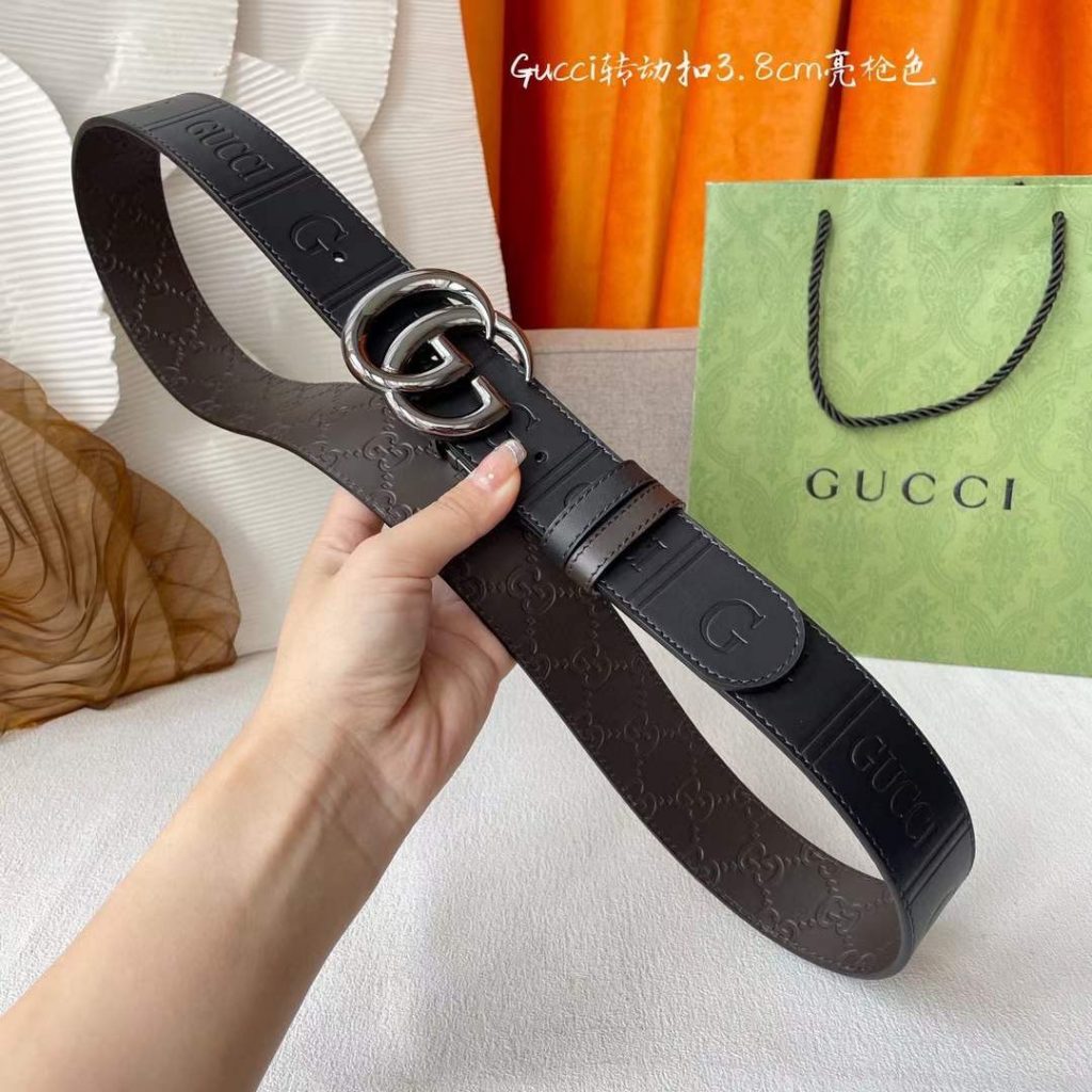 THẮT LƯNG GUCCI NAM MẶT LOGO CHỮ G TLGC51 15 Thắt lưng Gucci nam