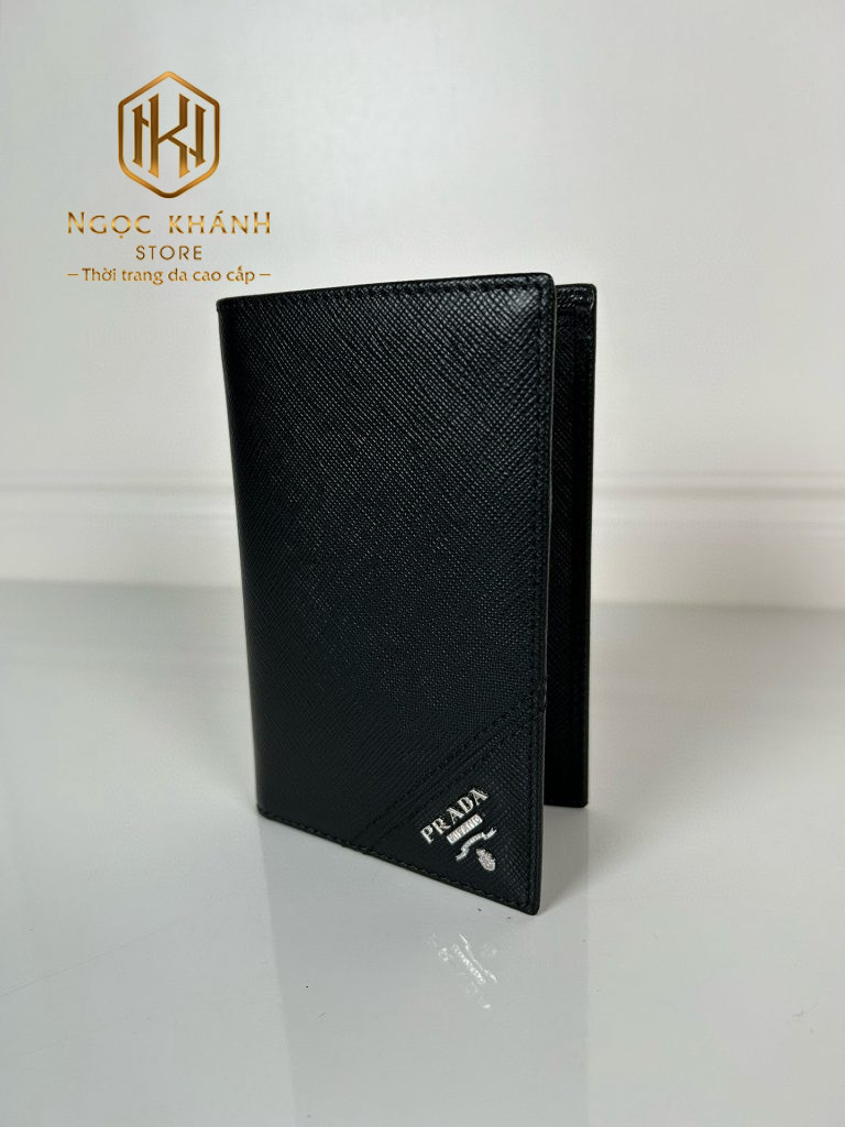 Ví nam Prada gấp đứng
