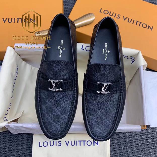 Top 6+ mẫu giày lười LV caro hàng hiệu, cao cấp được ưa chuộng tại Ngọc Khánh Store 3 giay luoi lv caro