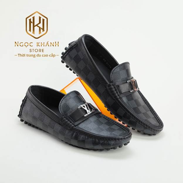 Top 6+ mẫu giày lười LV caro hàng hiệu, cao cấp được ưa chuộng tại Ngọc Khánh Store 5 giay luoi lv caro