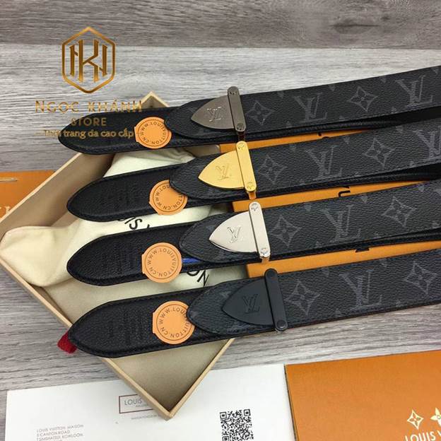 Thắt lưng lv hoa đen