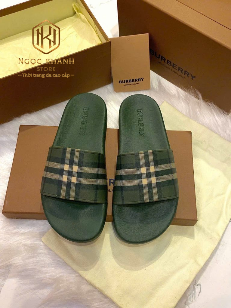 Dép Burberry nam quai ngang