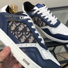 Giày nam Dior cột dây màu xanh