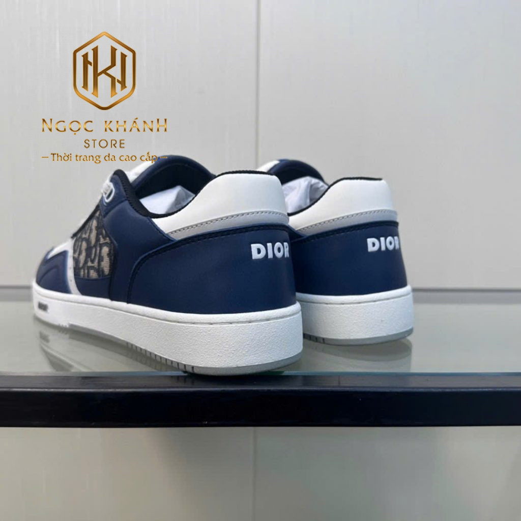 Giày nam Dior cột dây màu xanh