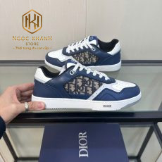 Giày nam Dior cột dây màu xanh