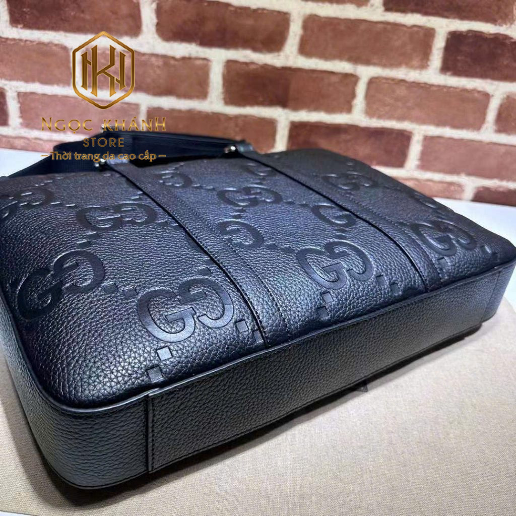 TÚI XÁCH NAM GUCCI HỌA TIẾT LOGO DẬP NỔI MÀU ĐEN TXGC12 12 Túi xách nam Gucci