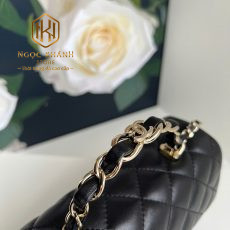 tui xach nu chanel dang ngang co quai da tron mau den 3