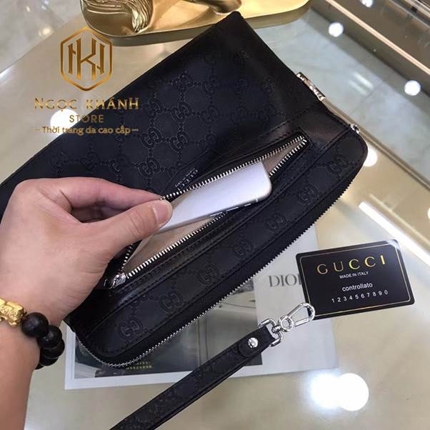 12+ mẫu ví cầm tay Gucci nam giá rẻ, ấn tượng mà bạn không nên bỏ lỡ 11 Ví cầm tay gucci