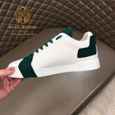 GIAY NAM DOLCE GABBANA MAU TRANG PHOI XANH LA HOA TIET LOGO CHU GND18 9