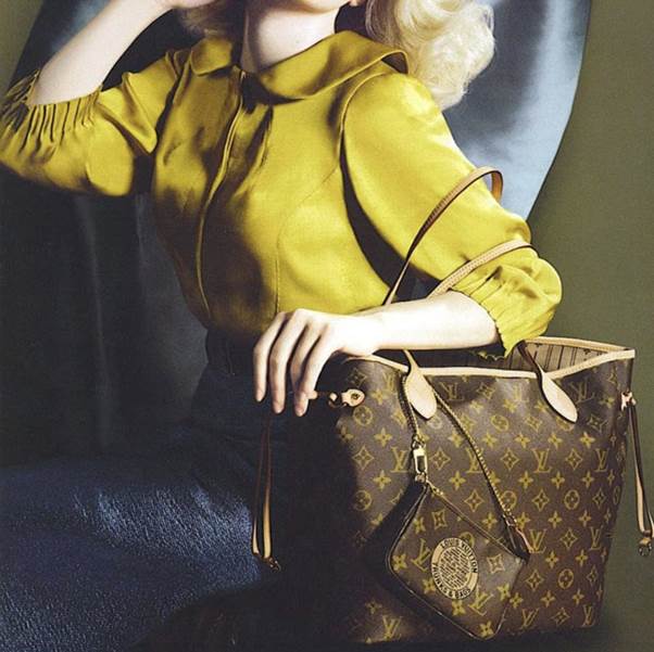 phối đồ với túi LV nữ 