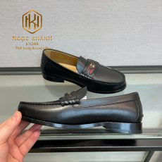 giay luoi nam gucci hoa tiet logo vang mau den like auth 5