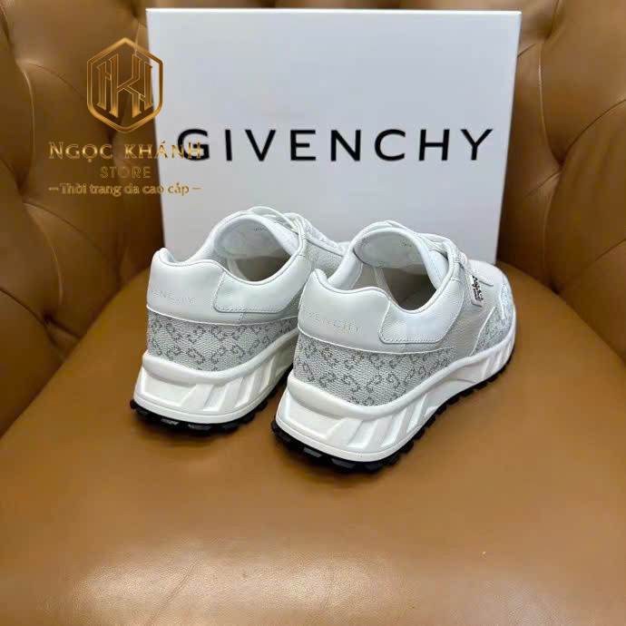 GIÀY NAM GIVENCHY MÀU TRẮNG DA NHĂN VIỀN CHỮ TRẮNG GNVC06 9 Giày nam Givenchy