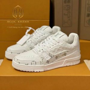 giày LV Trainer trắng