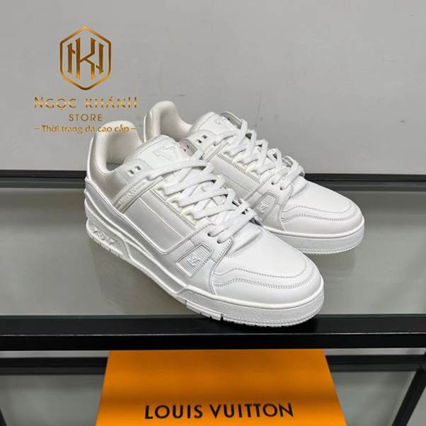 giày LV Trainer trắng
