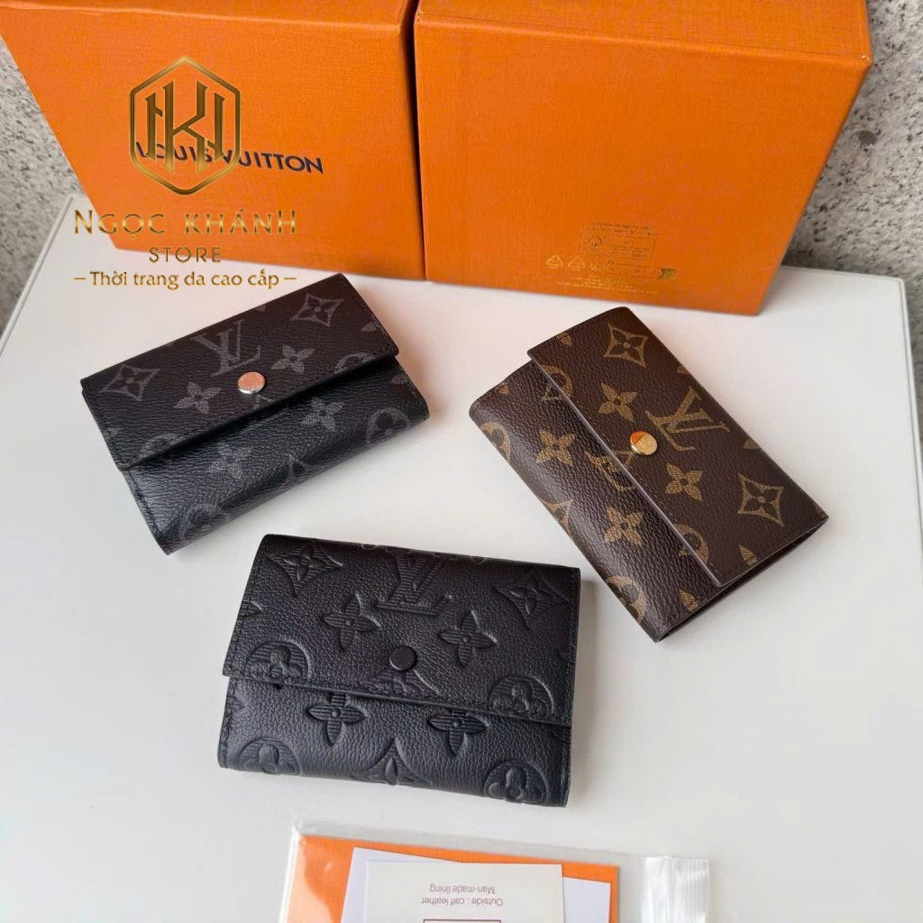 vi nu louis vuitton victorine wallet dang bam hoa den 3