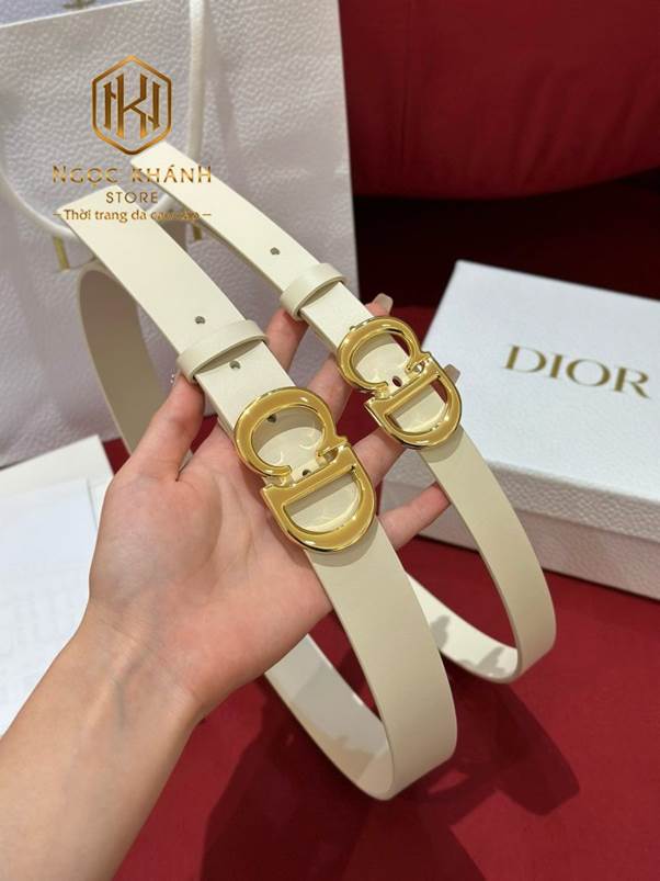 THẮT LƯNG NỮ DIOR KHÓA CD ĐÍNH ĐÁ DÂY MÀU ĐEN TLDR05 8 thắt lưng Dior nữ