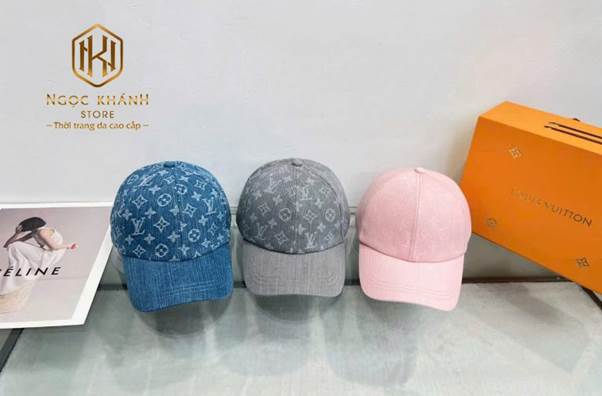 MŨ NAM LOUIS VUITTON MÀU TRẮNG KẾT HỢP HOA NÂU MNLV02 2 mu nam louis vuitton