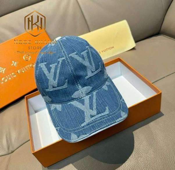 MŨ NAM LOUIS VUITTON MÀU TRẮNG KẾT HỢP HOA NÂU MNLV02 3 mu nam louis vuitton