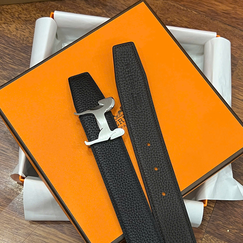 THẮT LƯNG HERMES NAM HỌA TIẾT KHÓA LOGO NGỰA MÀU TRẮNG TLHM39 6 that lung hermes nam